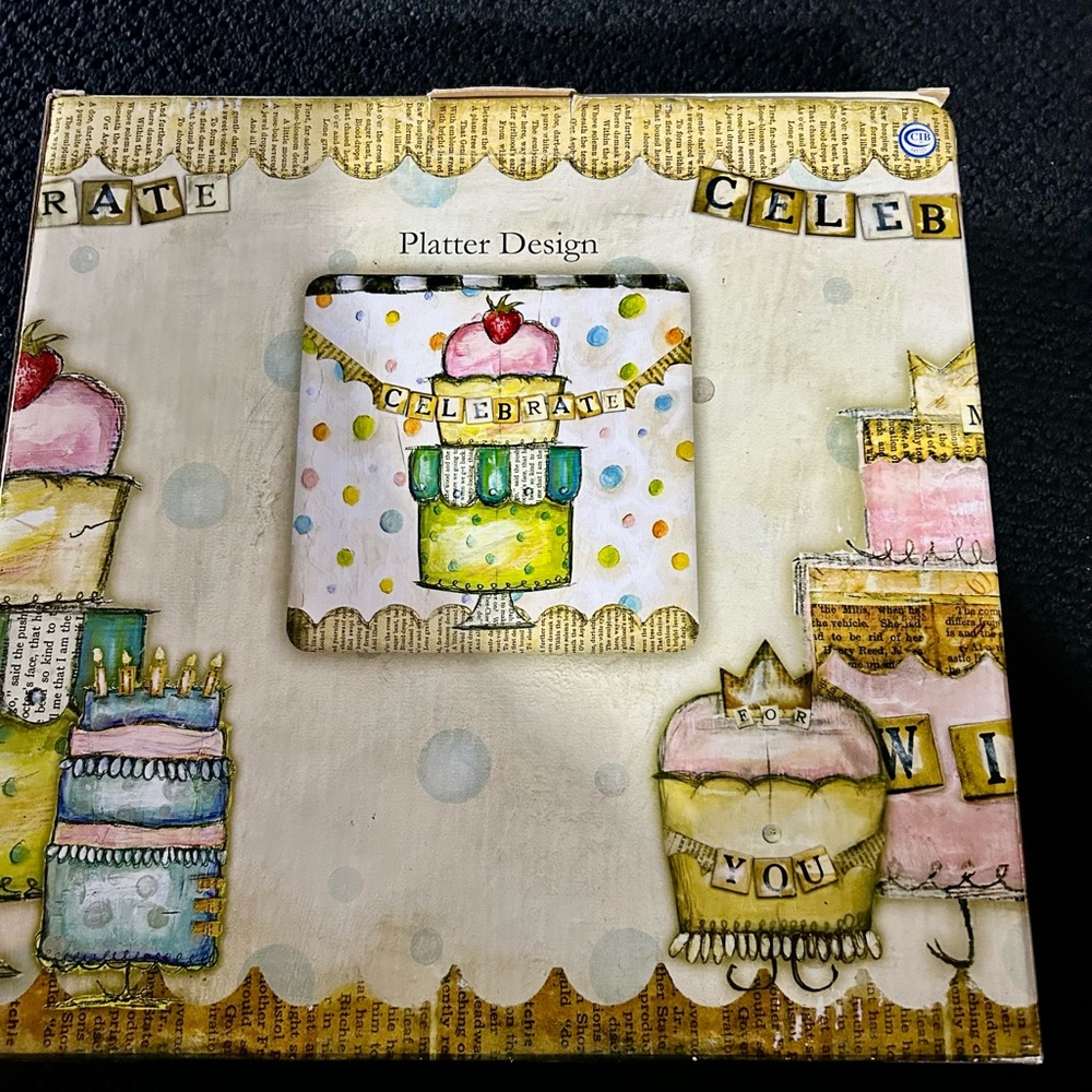 Demdaco Sweet Celebrate Platter 🧁